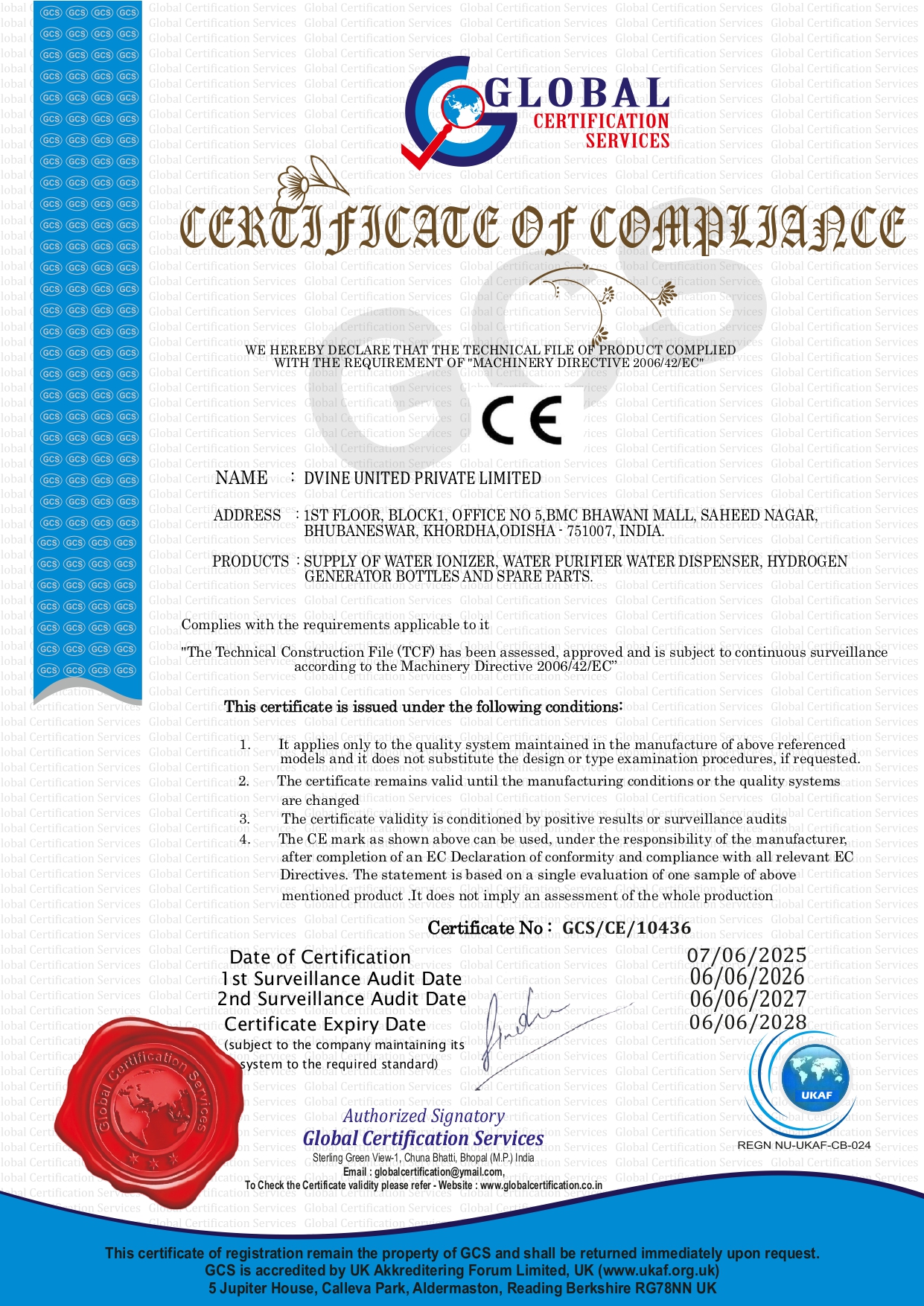 CE Certificate